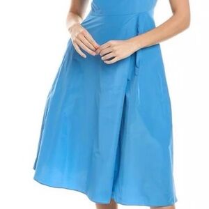 Chic Blue Midi Dress for Women